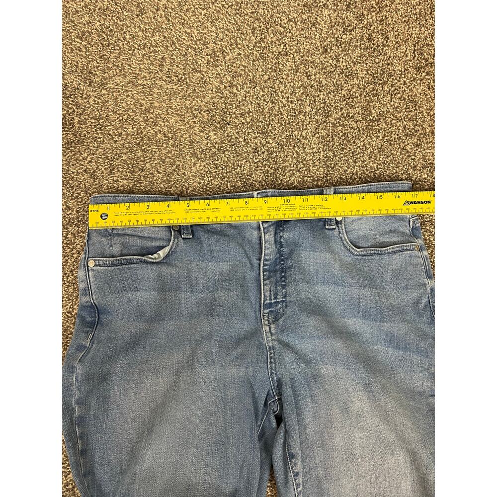 TALBOTS JEANS Slim Ankle Medium Wash Denim Womens Size 14 Stretch - Picture 4 of 11